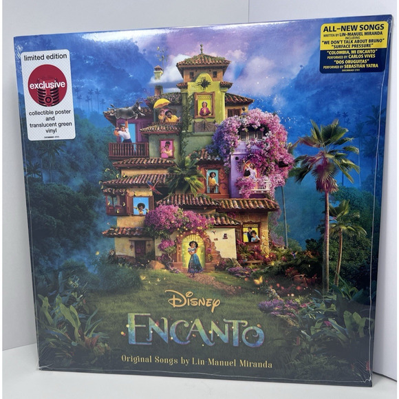 Disney Encanto Limited Edition Target Exclusive Green Vinyl Poster NEW - Picture 1 of 4